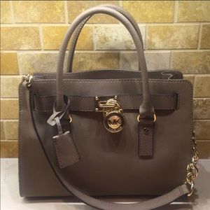 Michael Kors Hamilton Satchel - Dark Dune